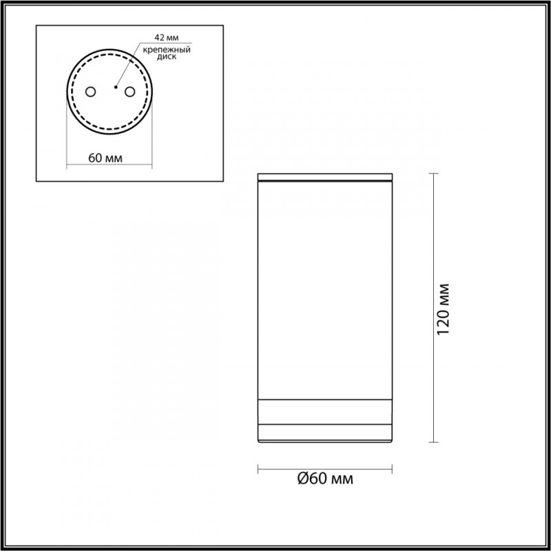 Накладной уличный светильник Odeon Light 6605/1C